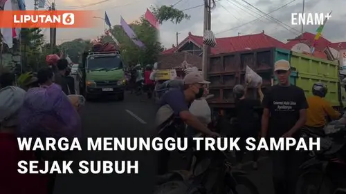 VIDEO: TPS Piyungan Ditutup, Warga Menunggu Truk Sampah di Jalanan Sejak Subuh