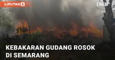 VIDEO: Viral Kebakaran Gudang Rosok di Rusun Kudu Genuk, Semarang