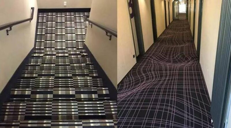 7 foto desain karpet aneh ini punya motif yang membingungkan