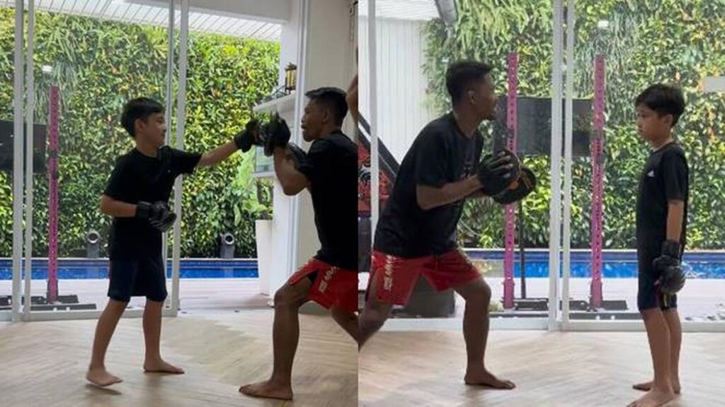 7 Momen Rafathar Latihan Bela Diri Bersama Juara MMA Usai Ditinju Teman Sekolahnya