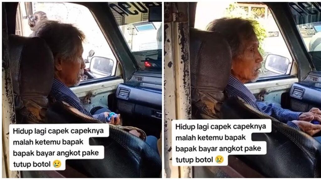 Viral Penumpang Bayar Angkutan Umum Pakai Tutup Botol Bikin Sedih, Sikap Pengemudi Tuai Pujian