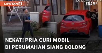 VIDEO: Viral Aksi Nekat Pria Curi Mobil di Perumahan Siang Bolong