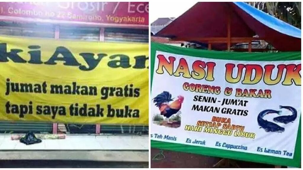 6 Postingan Promo Makan Gratis Tapi Warung Tutup Ini Bikin Pembeli Bingung