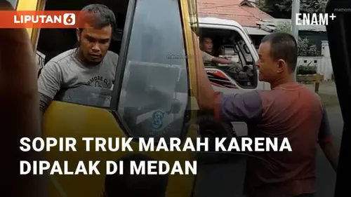 VIDEO: Detik-detik Sopir Truk Marah-Marah Karena Dipalak di Medan