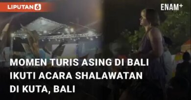 VIDEO: Momen Turis Asing Di Bali Ikuti Acara Shalawatan di Kuta, Bali