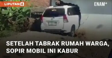 VIDEO: Setelah Tabrak Rumah Warga, Sopir Mobil Ini Kabur Dari TKP di Garut!