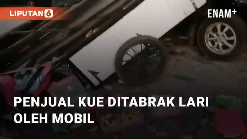 VIDEO: Viral Gerobak Penjual Kue Ditabrak Lari Oleh Mobil di Pannampu, Makassar!