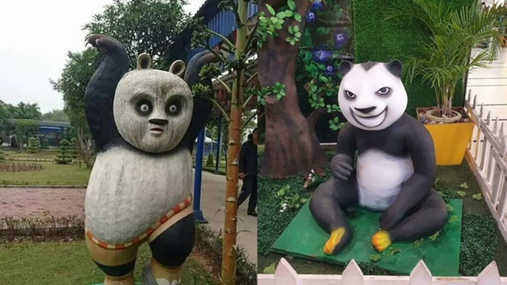 6 Patung Panda Ini Aneh Sekali, Bikin Geleng-geleng Kepala