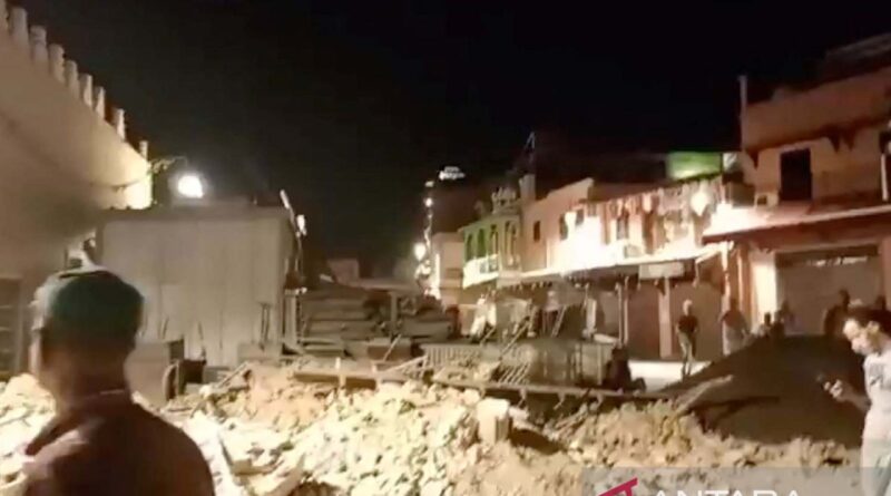 Gempa dahsyat magnitudo 6,8 guncang Maroko