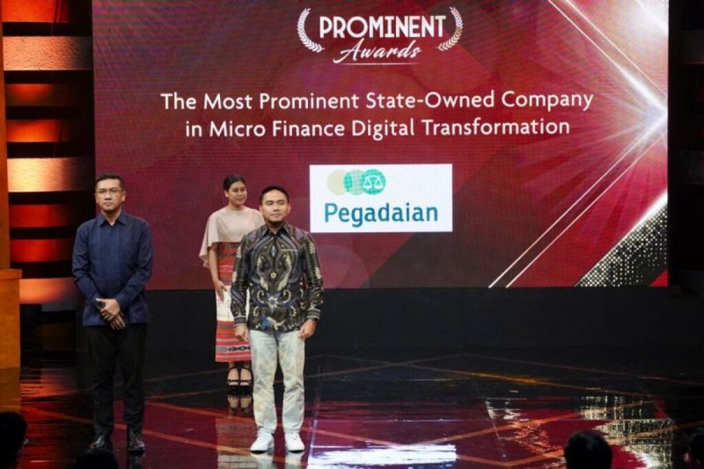 Dorong Transformasi Digital di Sektor Mikro, Pegadaian Raih Penghargaan Prominent Award 2023