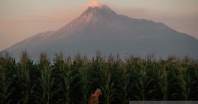 Perubahan morfologi kubah lava Gunung Merapi