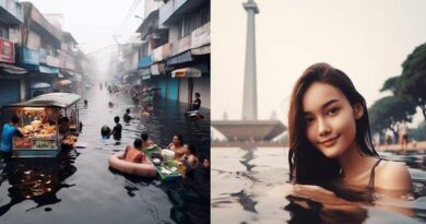 7 Potret Jika Jakarta Tenggelam di 2030, Ilustrasi AI Ini Bikin Kesal