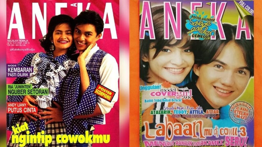 6 Foto Jadul Cut Tari Jadi Model Majalah 90an Bareng Artis Lain, Curi Perhatian