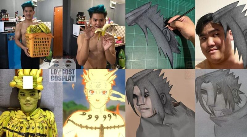 6 Cosplay Murahan Bikin Naruto dan Sasuke Lucu Pol