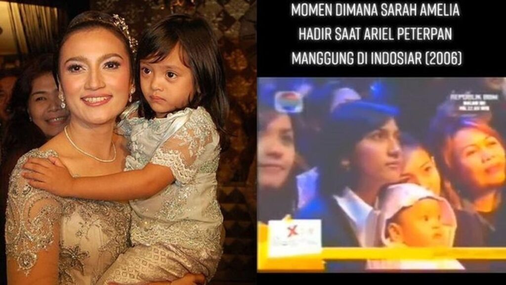 6 Potret Sarah Amalia Gendong Alleia Kecil, Momen Menonton Ariel Tampil Curi Perhatian