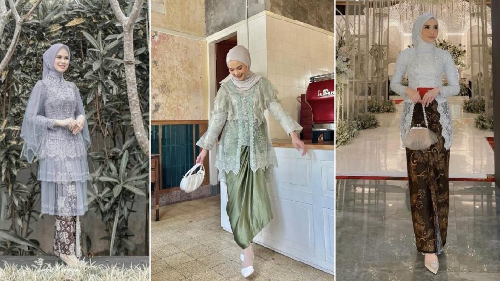 10 Kebaya Hijab Brokat Modern, Pilihan Fashion Syariah dan Elegan