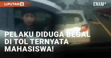 VIDEO: Pelaku Diduga Begal Bermobil di Tol Ternyata Mahasiswa, Tak Terima Ditegur Berkendara Ugal-Ugalan
