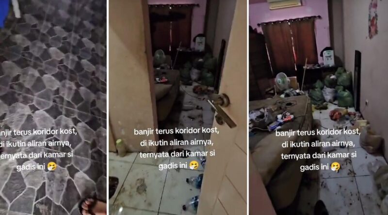 Viral Kamar Kost Penuh Sampah dan Kebanjiran, Netizen: Ini Gangguan Penimbunan