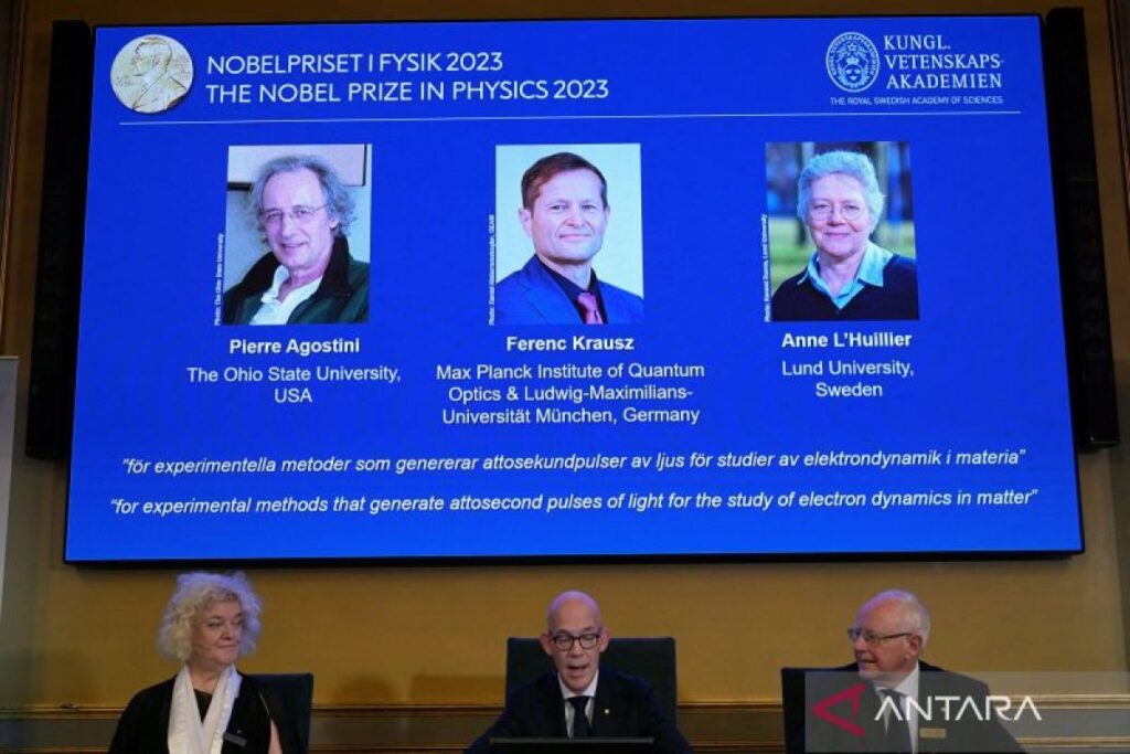 Nobel Fisika dimenangi oleh tiga ilmuwan dengan eksperimen cahaya