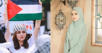 Potret berhijab 6 selebriti yang turun ke Jalan Bela Palestina pun banjir pujian
