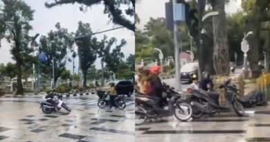 Viral Jalan di Medan Dilapis Keramik, Bikin Puluhan Pengendara Terpeleset