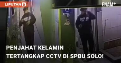 VIDEO: Viral Penjahat Kelamin Tertangkap Kamera CCTV di SPBU Solo!