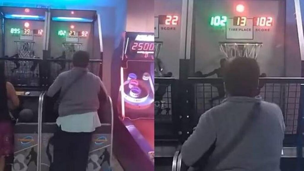 Viral, Cara Aneh Orang Main Bola Basket di Mall Ini Pasti Menang