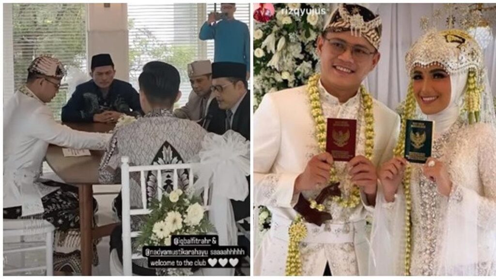 6 Potret Pernikahan Nadya Mustika dan Iqbal Fitrah, Keluarga Pengantin Tak Hadir