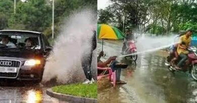 6 Momen Malang Saat Air Terciprat di Kereta Jalan Raya Sabar, Jadi Bergembiralah