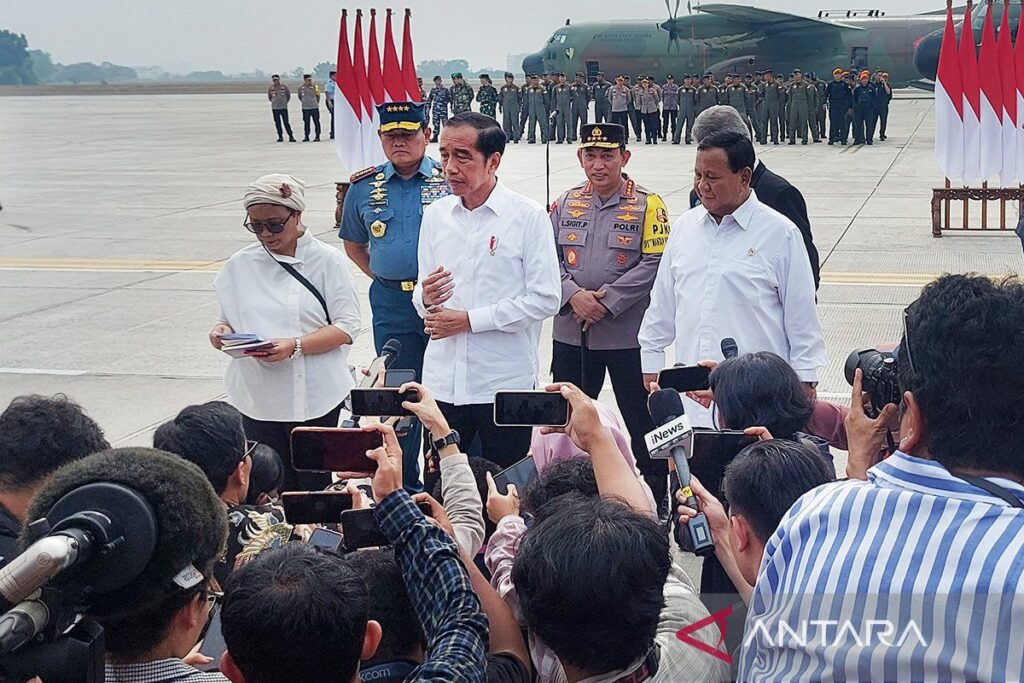 Presiden Jokowi jenguk Luhut di Singapura