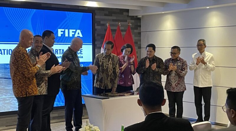 Presiden Jokowi resmikan pembukaan kantor FIFA di Jakarta