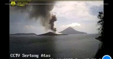 Gunung Anak Krakatau kembali erupsi pada hari ini