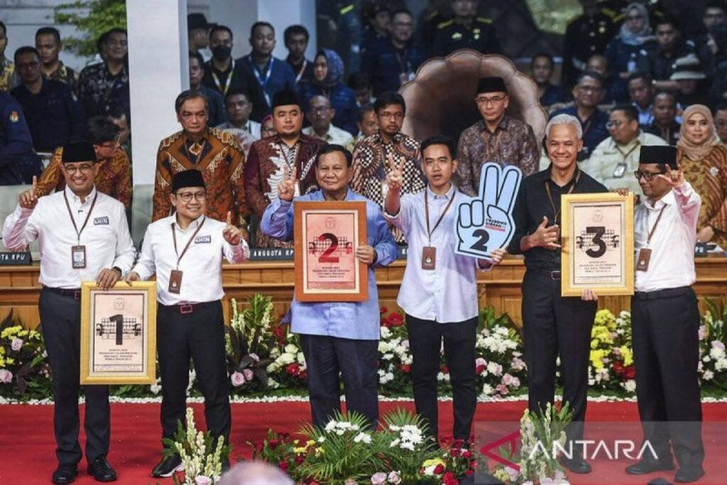 Penetapan nomor urut pasangan Capres dan Cawapres Pemilu 2024