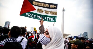 Puluhan ribu warga penuhi Trafalgar Square gelar aksi dukung Palestina