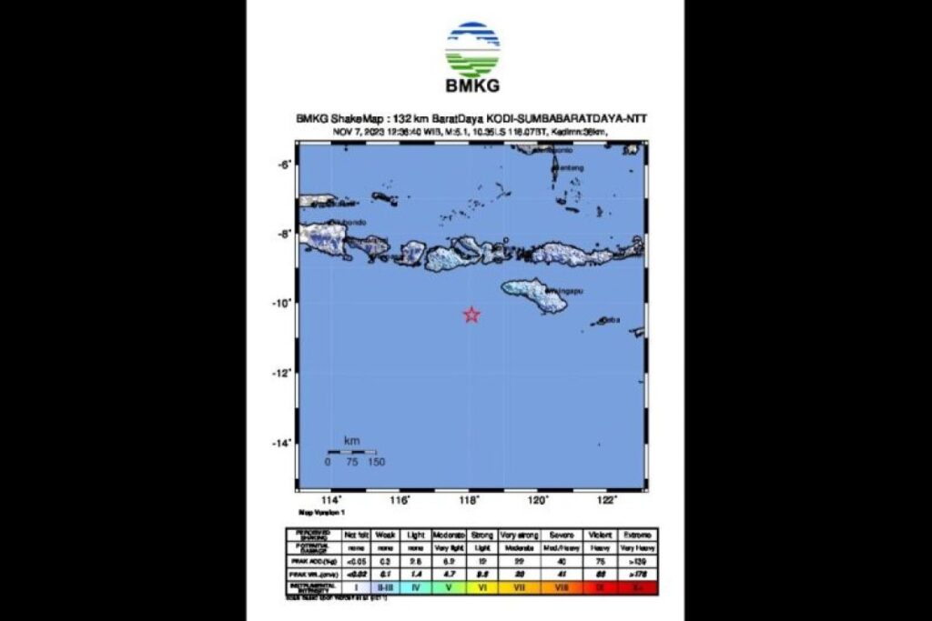 BMKG: Gempa M5,1 guncang Sumbawa dipicu lempeng Indo-Australia