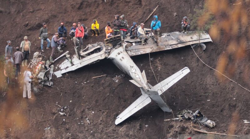 Penampakan pesawat Super Tucano yang kecelakaan di Pasuruan