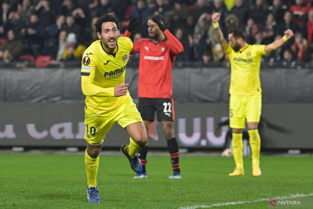 Villarreal amankan tiket 16 besar setelah menang di kandang Rennes