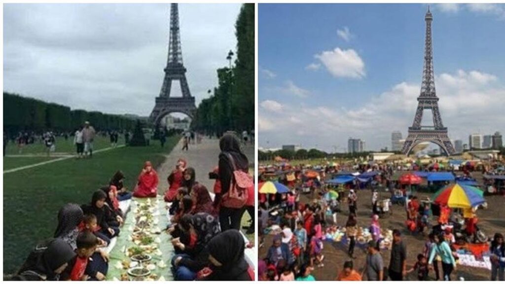 6 Editan Foto Liburan Akhir Tahun yang Lucu di Paris, Dimaksudkan untuk Pamer ke Luar Negeri
