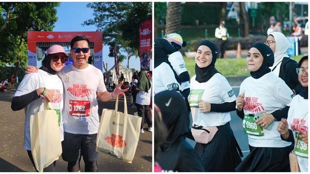 Galang Dana untuk Palestina, Inilah 8 Potret Artis yang Ikut 'Run for Humanity'