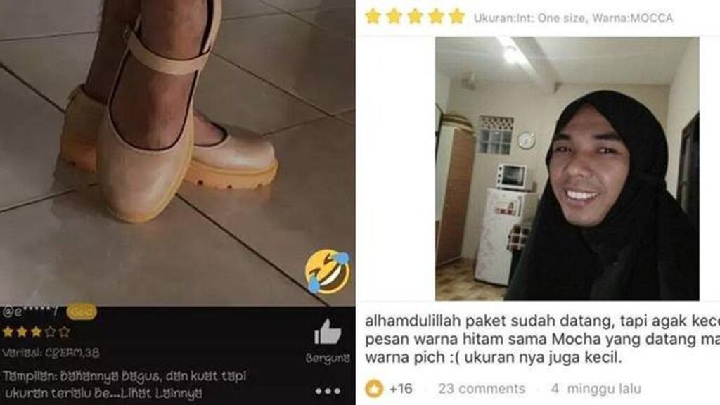 8 Potret Aneh Pria Beri Review Usai Belanja di Toko Online Ini Lucu-lucunya