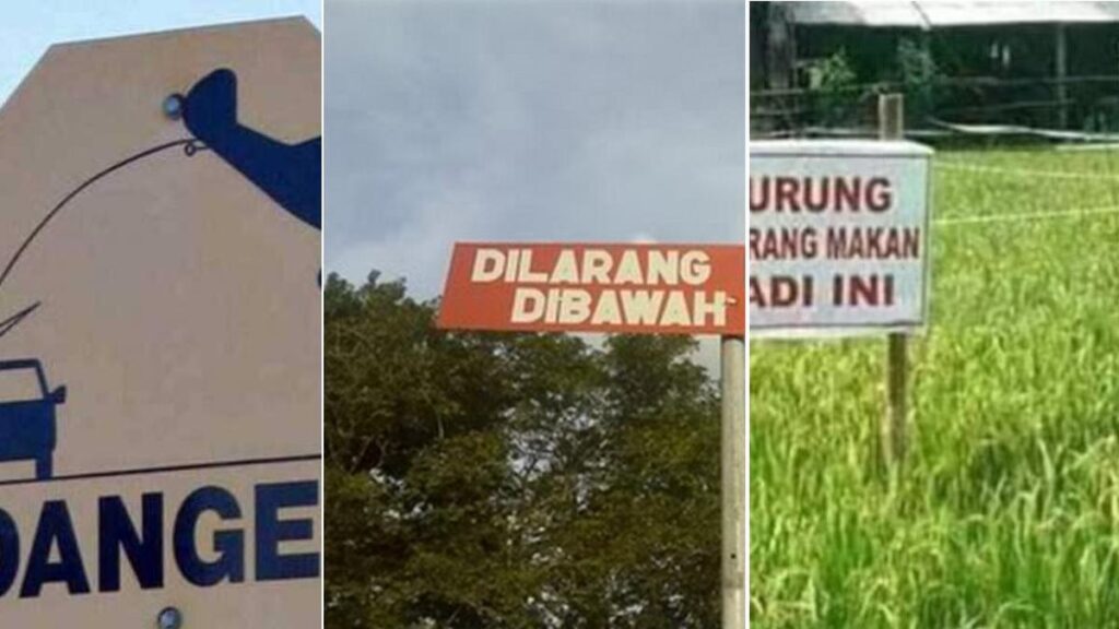 10 Rambu Lalu Lintas Aneh di Jalan, Bikin Bingung Pengendara