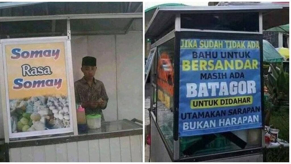 6 Postingan Lucu di Tempat Jual Siomay dan Batagor, Pembeli Tepuk Dahi