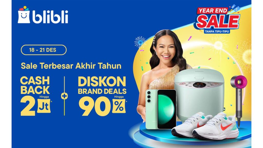 Beli barang elektronik favoritmu dan pastinya hemat hanya di Blibli Year End Sale tanpa ribet, ambil sekarang!