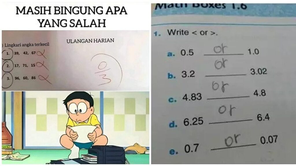 6 Jawaban Siswa Benar Tapi Salah di Soal Matematika Ini Lucu-lucunya