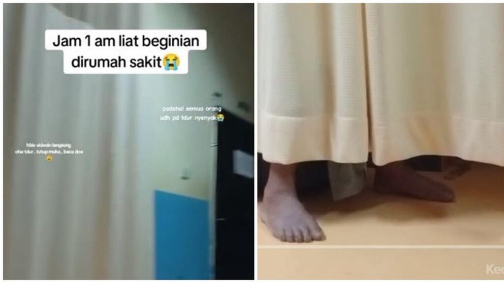 Viralnya penampakan kaki pucat di kamar rumah sakit ini bikin merinding