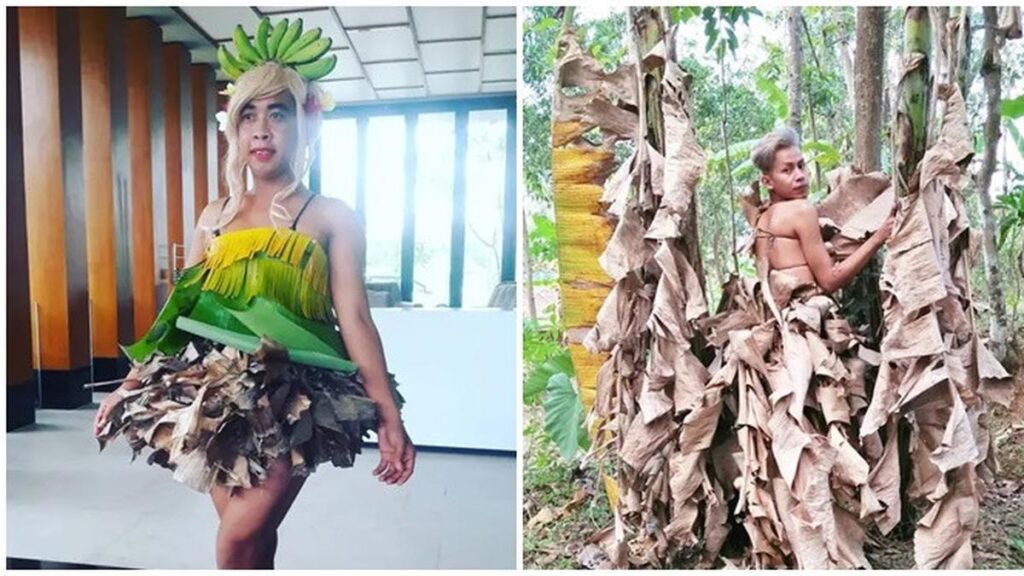 6 Busana Konyol Pakai Daun Pisang Ini Terlalu Kreatif, Maksimal Kocak