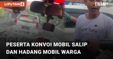 VIDEO: Detik-detik Peserta Konvoi Mobil Salip dan Hadang Mobil Warga di Pangandaran
