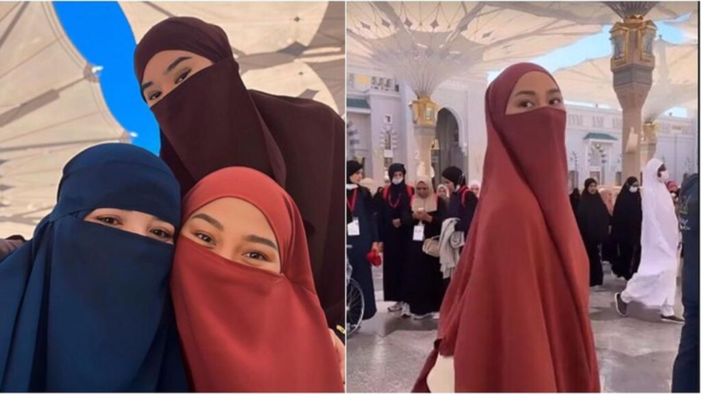 7 Potret Dara Arafah Berkerudung Saat Umrah Dibanjiri Pujian