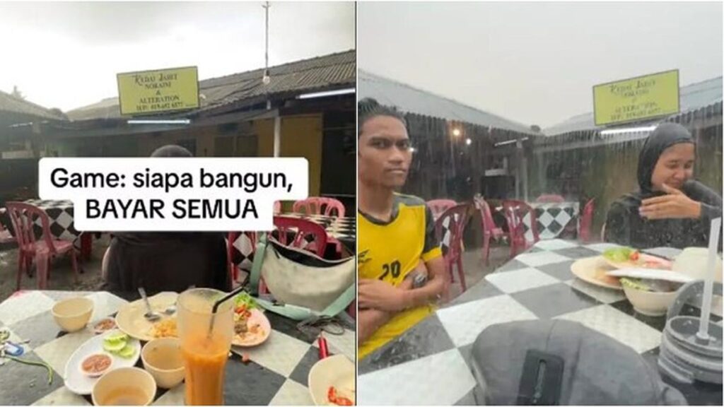 Momen Lucu Saat Teman Meminta Anda Bertaruh Saat Hujan Ini Berakhir Tak Terduga