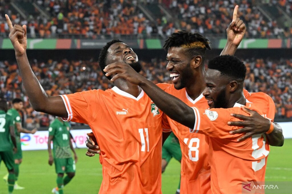 Pantai Gading buka Piala Afrika dengan tundukkan Guinea-Bissau 2-0